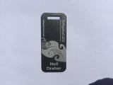 Small Metal Travel Tag - Ashgabat / Stage One